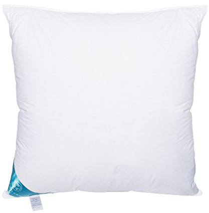 Sandaro Home Kopfkissen 80x80 Daunen-Federn | 3 Kammern Premium Qualität Daunenfedernkissen 80 x 80 cm,100% Natur Bezug aus Reiner Baumwolle, Ultra-Komfort-Schlaf-Kissen,1400 Gramm SH-1