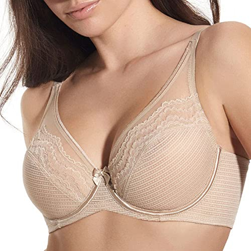 Generic Reggiseno senza imbottitura con ferretto in coppa C varie taglie e colore a scelta Art. Maribel (5 Tierra)