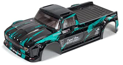 ARRMA 1/8 Finished Body, Black/Teal: INFRACTION ARA414008