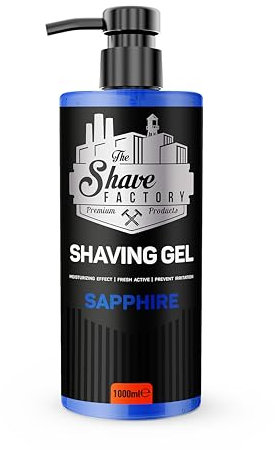 The Shave Factory Gel da rasatura trasparente Sapphire 1000ml formato professionale