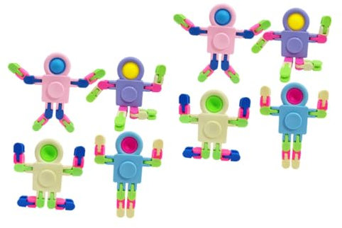 GARVALON 8piezas De Robot Transformable De Sensorial Antiestrés para Aliviar La y Fomentar La Relajación o Casa