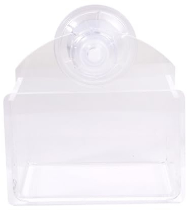 Milisten Mangeoire Construction Solide Ventouse en Plastique pour Reptiles de Compagnie Facile à Nettoyer pour Terrariums en Verre et Boîtes Acryliques