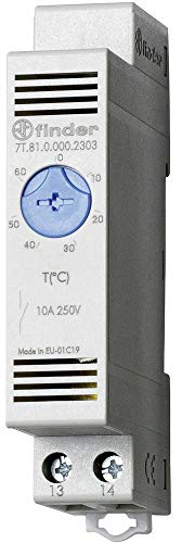finder SERIE 7T 0.000.2303-1 Schaltschrankheizungs-Thermostat 7T.81.0.000.2303 250 V/AC 1 Schließer (L x B x H) 88.8 x 17
