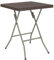 Flash Furniture Klapptisch aus Rattan, quadratisch, 4 m, Braun