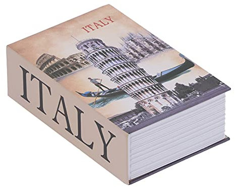 lyrlody Cassaforte a Forma di Libro con Combinazione Secret Cassaforte Portatile con Bloccare Codice Cassaforte Salvadanaio per Gioielli, Denaro, 18x11,6x5,5cm