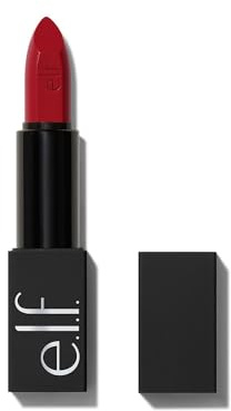 e.l.f. O Face Satin Lipstick, Reichhaltig pigmentierter, pflegender & langanhaltender cremiger Lippenstift, mit Jojoba, vegan & tierversuchsfrei, Own it