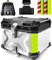 VOKKA Topcase Motorrad, 45L Aluminiumlegierung Topcase für Roller, Wasserdicht, Staubdicht und Diebstahlsicher, Motorradkoffer mit Rückenlehne und InstallierenTrägerplatte (Silber)