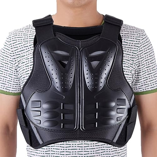 YuanDiann Rennsport Westen Wirbelsäule Brustpanzer Schutzausrüstung Radfahren Motorrad WesteSkifahren Reiten Skateboarding Racing Fahrrad Motorcross Brust Rücken Beschützer Schwarz L