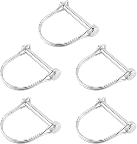 NHPY 5 Pièces Goupilles de Retenue,Goupille de Verrouillage, Sourcing Map,Arbre Goupille de Sécurité Goupilles Tubulaires Robuste pour Jardin de Pelouse de Remorques de Ferme