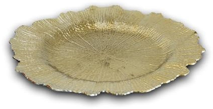 Sottopiatto Arpimex decoro gold colore oro in plastica 33cm