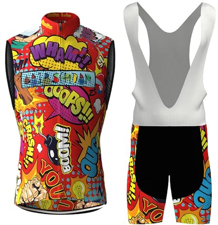 Conjunto Ropa Ciclismo Hombre Maillot de Bici MTB Verano Traje de Ciclista