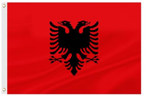 Drapeau albanais 90 x 150 cm