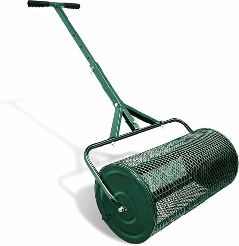 VYUJHNBG Spargitore Compost, Spargitori di Letame, Spargitori di Rulli Muschi di Torba Regolabili, per Prati E Giardino