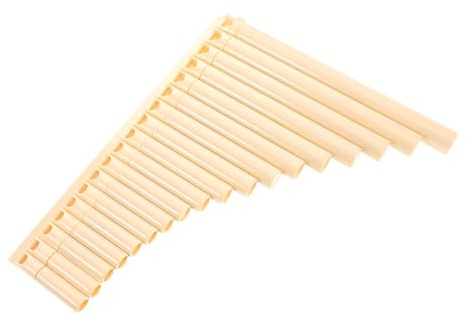 ERINGOGO Flauto di Pan in Plastica Tubo Multifunzionale per Principianti Leggero e Portatile Strumento Educativo per Apprendimento Musicale e Miglioramento Capacità Vitale Colore Bianco