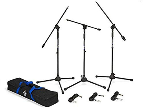Samson - BL3VP - Pack 3x pieds de microphone perche - trépied - noir