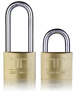 Tesa Assa Abloy CL2025LT Candado De Latón Latonado 20 x 25 mm En Caja Llaves Desiguales