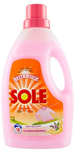 Sole - Lana e Delicati, Detersivo per Bucato con Balsamo Ammorbidente - 4 flaconi da 1000 ml [4 l, 64 lavaggi]