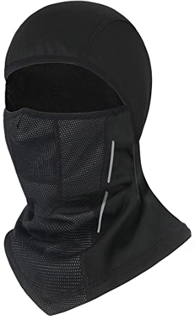 ICOCOPRO Cagoule Coupe-Vent Masque de Ski Hommes Femmes Thermo Fleece Balaclava Moto Masque Facial Hiver pour Le Ski, Le vélo, la Moto, la Course à Pied - 1 Paquet