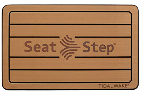 Tidal Wake Seat Step Non-Slip Marine Mat– Protects Boat Seats & Upholstery from Rips, Dirt & Wear from Stepping on Seats-ideal for Cushions, Seat Covers, Vinyl Upholstery. (Brown/Black)