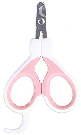 YITON Pet Nail Clipper Pink Pet Nail Claw Cutter Stainless Steel Grooming Scissors Cats Nails Clipper Trimmer Pet Claw Nail Clippers 2Pcs