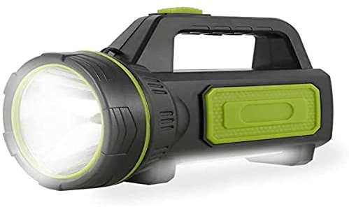 Your's Bath Torcia led ricaricabile USB potente da 135000 lumen 6000mah con luce laterale Torcia impermeabile per escursionismo di emergenza Caccia in campeggio(con luce laterale)