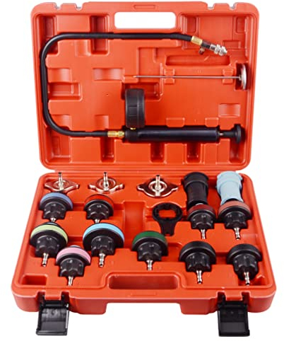 DAYUAN 18-TLG Kühlsystemtester Kühlerabdrückgerät Kühler Druck Prüfung Abdrückgerät Kühlsystem Tester abdrücken Prüfgerät Wassertank Lecksucher Werkzeug