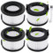 Rebirthcare 2 Pezzi VortexIQ 40 Filtri Aspirapolvere per Levoit VortexIQ 40-RF/45EP050 Aspirapolvere Filtro HEPA di Ricambio Accessori 2 Prefiltro 2 Filtro Principali