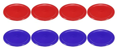 PATIKIL Discos de Air Hockey de 2.5, 8 Unidades de Discos Pesados de Repuesto, Accesorio de Equipo, 4 Unidades por Color