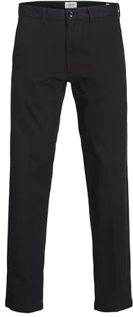 JACK & JONES JPSTKANE JJBARRET Chino Noos, Negro, 34W x 32L