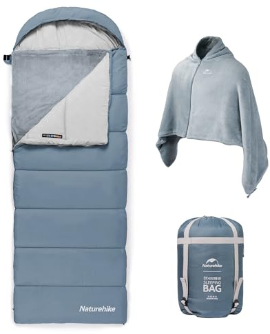Naturehike THREE-SEASON SLEEPING BAG - Detachable Sleeping Bag Warm for Autumn and Winter, Comfortable for Camping, Travel and Outdoors