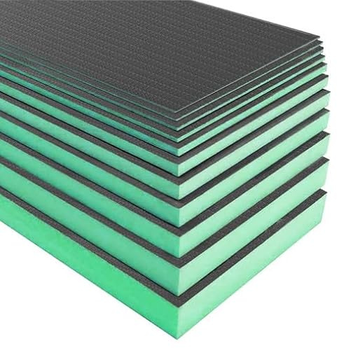 Panneau de construction - 125 x 60cm - Ép.6mm - Pack de 5 panneaux à carreler - Protection contre l'humidité