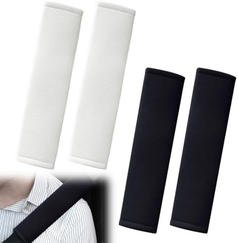 COYUN 4 Piezas Almohadillas para Cinturón de Seguridad de Coche, Protector Cinturón de Seguridad para Niños y Adultos, Funda Cinturón de Seguridad para Proteger Hombros y Cuello