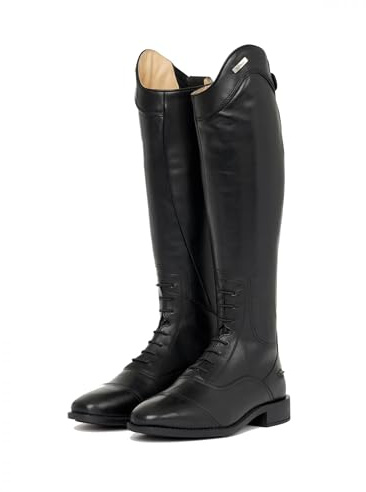 LeMieux Field Riding Boots - Regular Height - Full Calf | Womens Equestrian Long Leather Horse Riding Boots - Regular Height & Full Width Calf