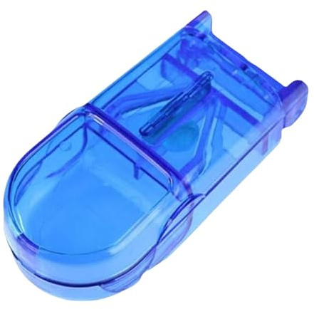 Separatore di pillole da viaggio portatile, lama in acciaio