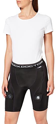 Shock Doctor Women's Core Compression Hockey Shorts with Pelvic Protector, Medium