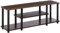 Furinno Entertainment/TV-Regal mit unterschiedlichen Ablageflächen, Dunkelbraun/Schwarz, 29.72 x 29.72 x 41.15 cm