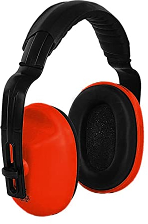CXS - Casque anti-bruit - Pour enfants et adultes - Cache-oreilles en mousse réglable - Serre-tête pour un meilleur confort de port - Protection auditive à capsules - Protection acoustique, rouge
