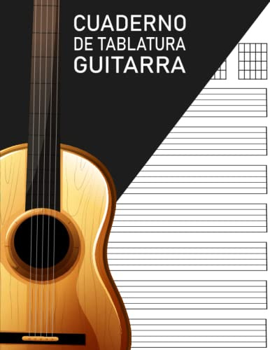 Cuaderno De Tablatura Guitarra: Guitarra Seis Cuerdas | Libro Tablaturas para guitarra 7 Tabs | regalo para guitarristas estudiantes,200 Paginas Con Ancho De 21.59 x 27.94 cm o 8.5 x 11