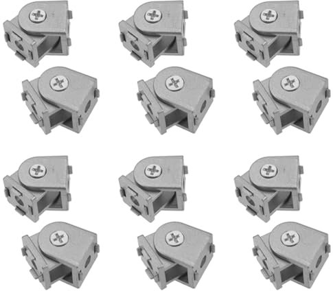 Ronlok Lot de 12 articulations pivotantes en alliage d'aluminium pour profil d'extrusion 2020 série 2020