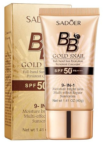 BB Cream - SPF 50 Feuchtigkeits- Und Sonnenschutz- Concealer foundation - Atmungsaktives Leichtgewicht Mit Multi-Effekt-Reparatur Und Hautaufhellung Foundation Für Sehr Helle Und Helle Hauttöne