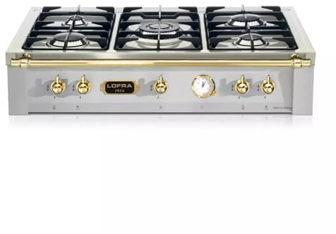Lofra TRS96/5, Piano cottura a gas DolceVita 90, Inox
