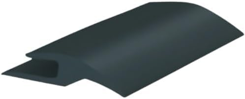 Roppe Vinyl Ceramic Wood Carpet Transition Profile #182, Stormy Sky, 3/8 H X 12' L X 1-1/2 W