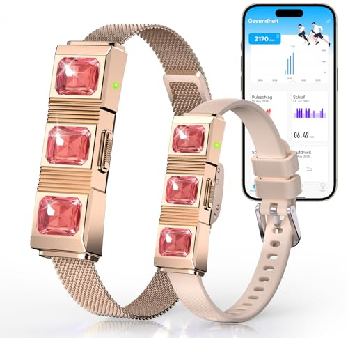 iSo Tech Fitness Tracker utan display, smartband smartklocka för kvinnor män 24/7 aktivitets- och sömnspårare med puls syresättning HRV, 30 dagar, 170+ sportlägen, ingen ABO krävs