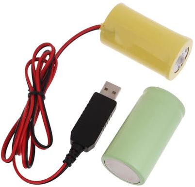 Gissroys 3 V LR20 D batterieliminatorer ersätter 2 stycken 1 5 V D batteri för ficklampor leksak styrenhet ficklampa jul träd ljus