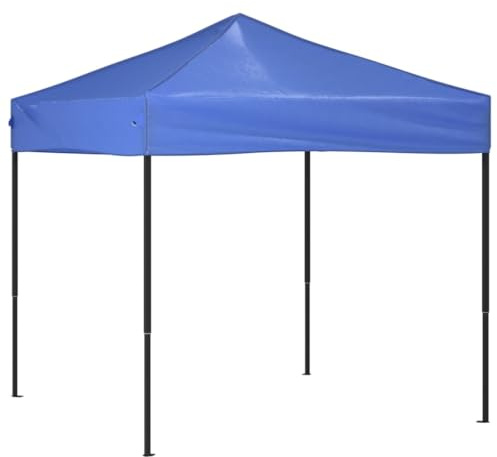 LKJephalotrop Tienda de campaña plegable azul 210D Oxford 210D con protección UV, estructura de acero, ligera, para jardín, balcón, camping, barbacoa, moderna, robusta, duradera