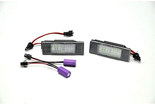AUTO-STYLE Satz LED Nummerschildbeleuchtung kompatibel mit Mercedes/Nissan diverse Modelle