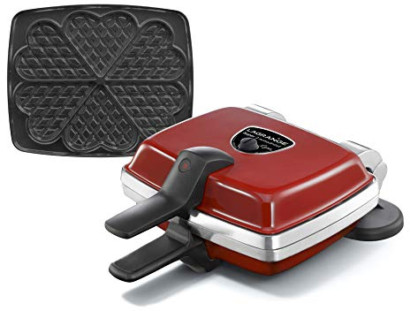 Gofrera Super 2 rojo Antiadherente - Gofres en forma de Corazón