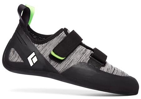 BLACK DIAMOND Men’s Momentum Rock Climbing Shoes | Engineered Knit Technology | 4.3mm Rubber Outsole | Black/Anthracite | Size 14