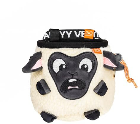 YY Vertical - Kreidebeutel mit Schafen zum Klettern, Bouldern, Cross-Training und Gymnastik - Verstellbarer Gürtel - Weiches, langlebiges Material - Ideal für Indoor- und Outdoor-Abenteuer