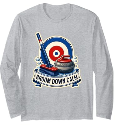 Broom Down Calm Curling Long Sleeve T-Shirt